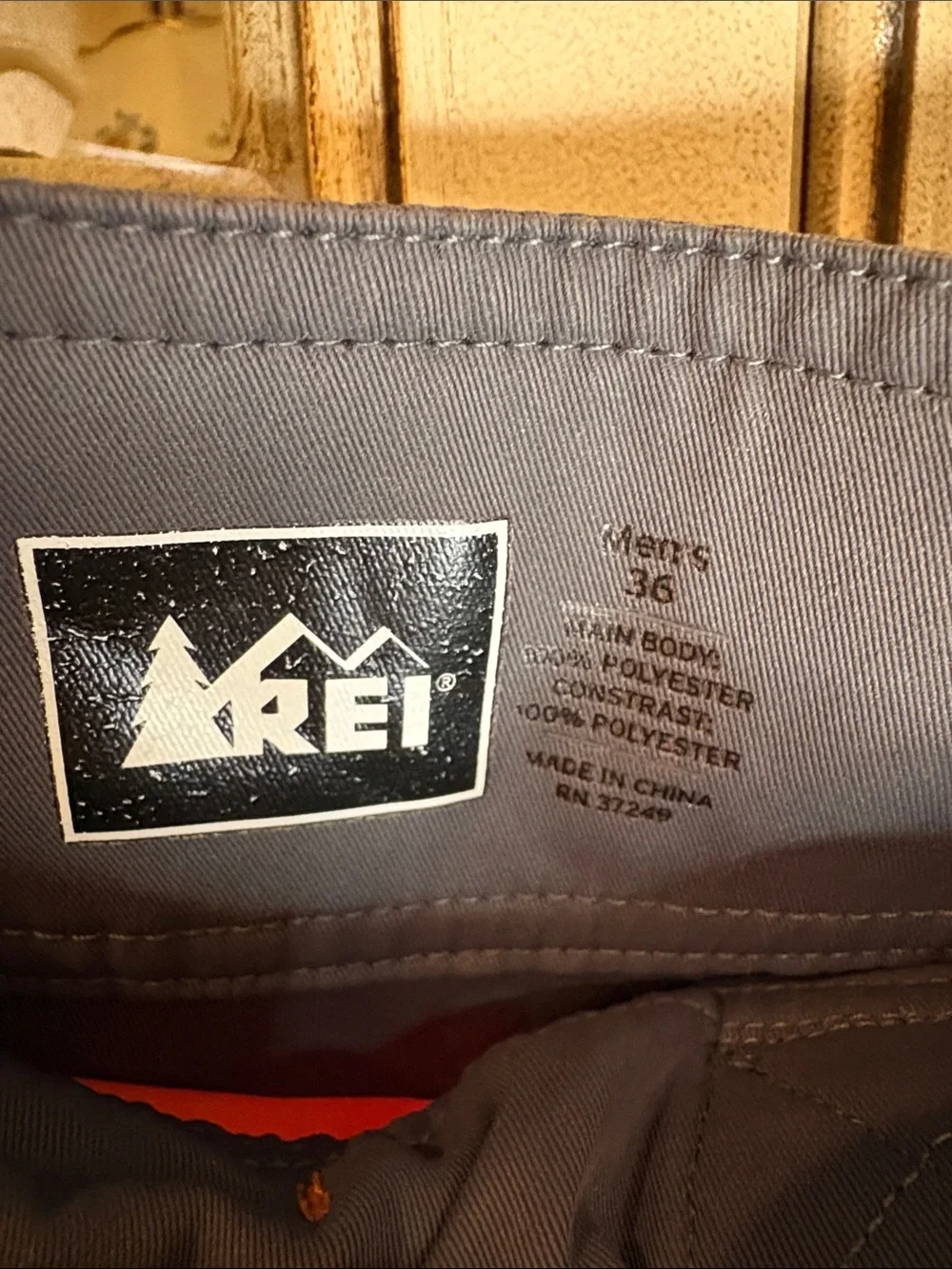 REI Orange and Gray Swim Trunks
